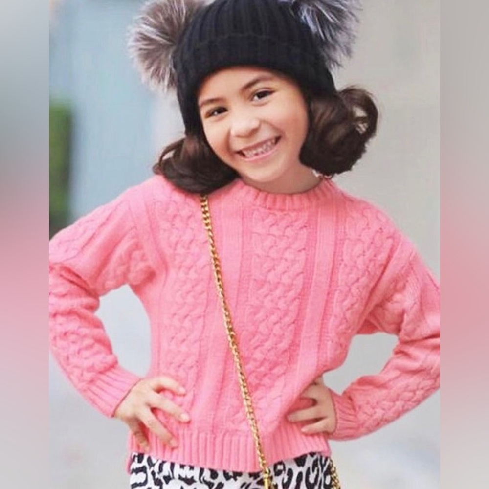 Girl's Chunky Knit Pullover Sweater